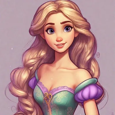 Rapunzel Illustration\" Sticker for Sale by Selenes Designs | Redbubble