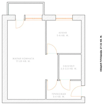 3 фото-идеи расстановки мебели в однокомнатной квартире-хрущевке | Houzz  Россия