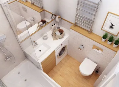 Маленькая ванная комнат 3.5 кв. м | Bathroom design small, Bathroom  interior design, Bathroom interior decorating