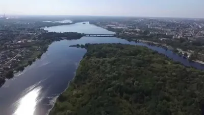 Река Воронеж впадает в Дон, аэросъёмка - YouTube