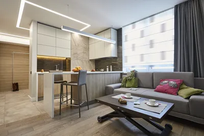 Кухня-гостиная 16 кв.м. - объединяй и властвуй – интернет-магазин  GoldenPlaza
