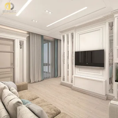 Гостиная недели: Интерьер 16 кв.м, превращенный в вишневый сад | Houzz  Россия