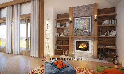 Камин встроенный в нишу | Интерьер, Дом, Дизайн