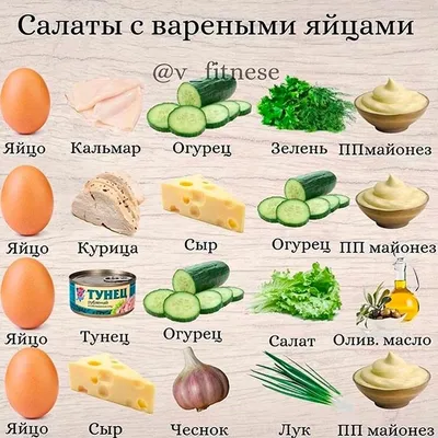 Большая ПОДБОРКА отличных САЛАТОВ на любой вкус | Питание рецепты, Питание,  Хорошее питание