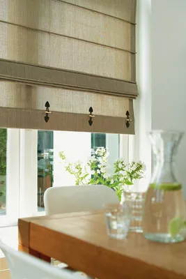 Elegant Roman Shade for a Classic Interior