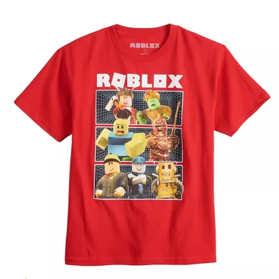 Roblox Boys Shirt Tri-Patterned Graphic Tee Red Size Large (14-16) -  Walmart.com