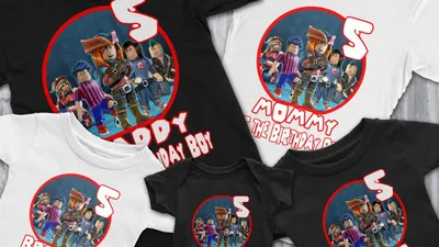 Roblox Birthday T-Shirt | Buy Matching Family Tees Online | Cuztom Threadz