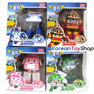 25 Pcs Exciting Cartoon Robocar Poli Stickers Set - Stick, Play, and E –  PartyChildrens