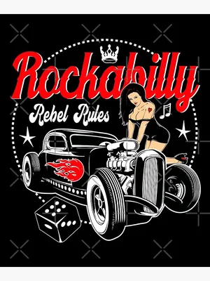 Hyper Detailed Rockabilly Girl Graphic · Creative Fabrica