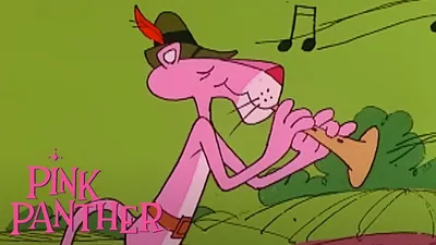 Pink panther character on Craiyon