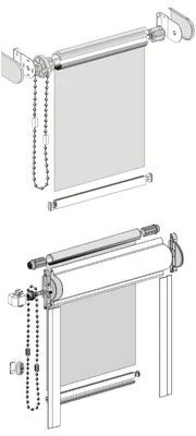 Инструкция по монтажу рулонных штор Uni-2