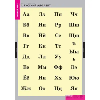 Купить обучающий плакат «Русский алфавит»