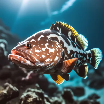 Индоокеанский малоглазый групер (Epinephelus lanceolatus) – adriaticnature