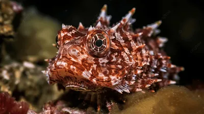 Морской ёрш, или черноморская скорпена-ёрш (Scorpaena porcus) |  adriaticnature