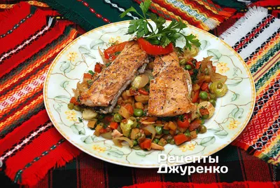 Рыба тушеная с овощами - рецепт автора Людмила Трофимова