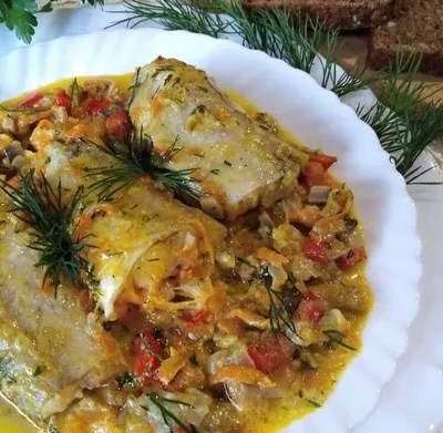 Рыба тушеная с овощами. Fish stew with vegetables. - YouTube