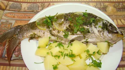 Китайская кухня: Филе морской рыбы на пару (рецепт с фото)
