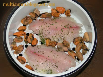 Китайская кухня: Филе морской рыбы на пару (рецепт с фото)