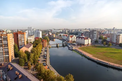 Рыбная деревня и маяк в городе Калининград