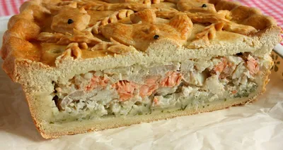 Пирог с рыбным фаршем рецепт с фото пошагово - 1000.menu