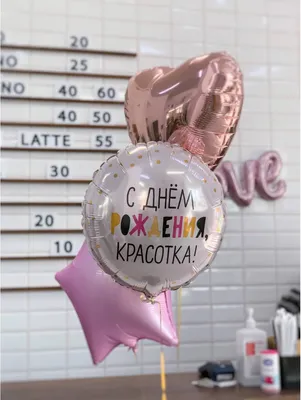 Связка шаров \"С днем рождения, красотка!\" - купить в Самаре с доставкой