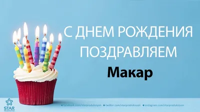Поздравляем Макара с Днем рождения! Изображение в высоком разрешении