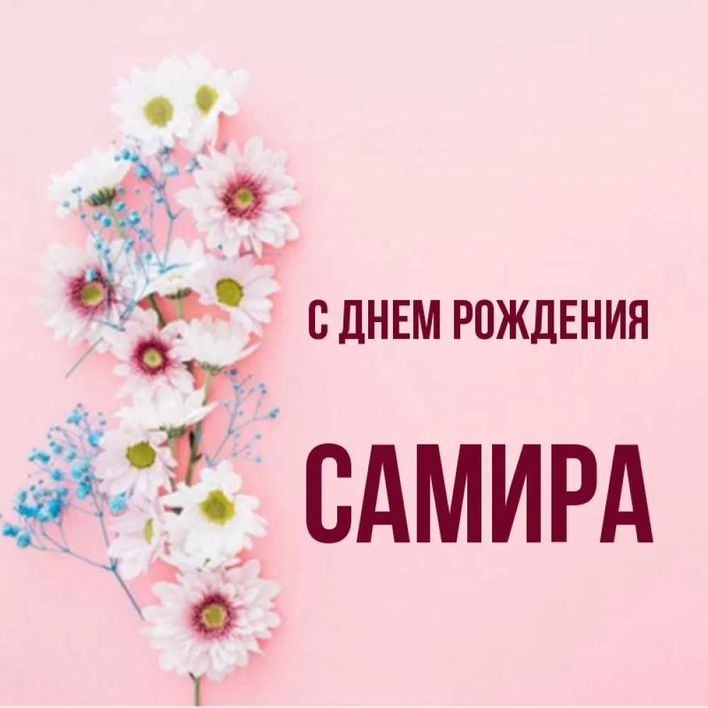 Самира с днем рождения картинки девочке