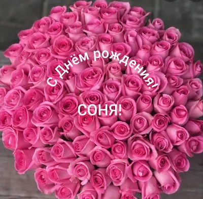 Открытка Соня С днём рождения.