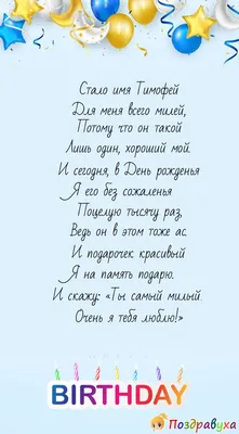 Набор \"С Днём Рождения, Тимофей!\" Воздушные шары с именем - купить в  интернет-магазине OZON с доставкой по России (793965754)