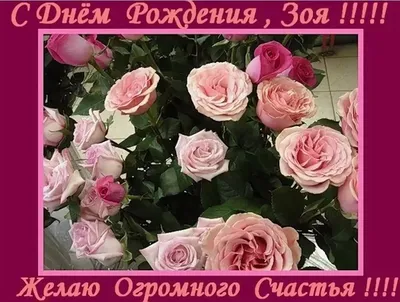 ЗОЯ, с Днём Рождения ! / С Днём Рождения, ЗОЯ ! / Поздравление с Днём  Рождения ЗОИ ! - YouTube