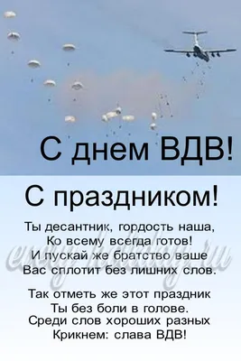 Поздравляем с днем ВДВ!