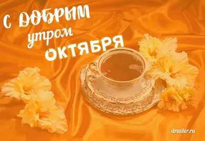 Доброе утро октября! | Доброе утро, Октябрь, Утренние цитаты