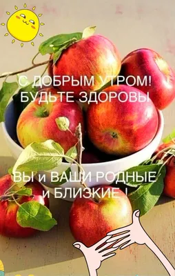 Доброе 🍋🍃🍎🌿🍐 Утро! Будьте Здоровы! | Доброе утро, Здоровый, Картинки