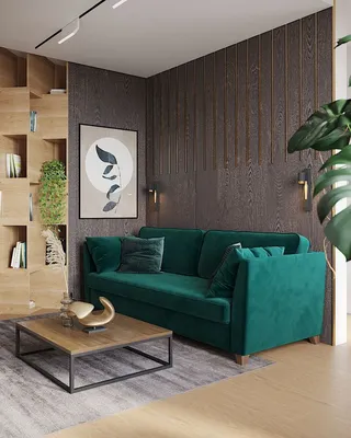 Зеленый диван в интерьере: с чем сочетать и в каких стилях использовать