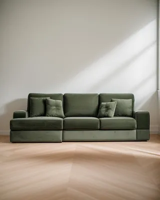 Зеленый диван в интерьере – фото, идеи оформления, особенности дизайна  комнат с зеленым диваном