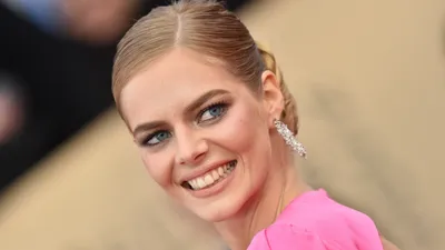 Скачать обои взгляд, модель, макияж, актриса, Samara Weaving, Самара Уивинг,  раздел девушки в разрешении 1920x1080