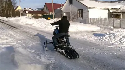 Самодельный снегоход из города Ульяновска | Пикабу