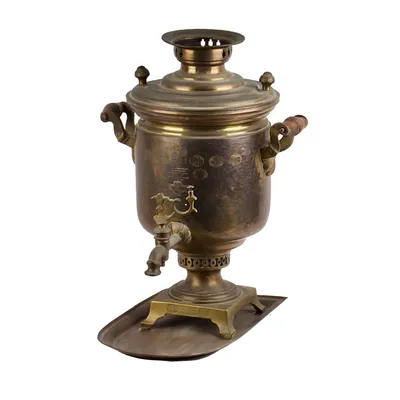 Samovar 4 liters \"Suksun\" copperplated | Russian Adept