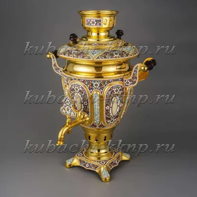 Traditional Old Copper Samovar For Tea Drinking And Ceramic Ware On A Table  In A Rural House Stock Photo - Download Image Now - iStock