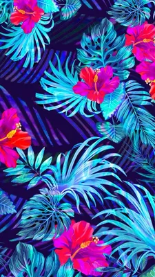 Самые яркие обои для телефона !!! | Neon wallpaper, Flowery wallpaper,  Tropical wallpaper