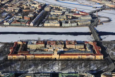 Остров Новая Голландия / Санкт-Петербург :: Россия :: архитектура  (architecture, архитектура, здание, дом, архитектурный памятник, ) :: зима  :: с высоты птичьего полета :: фото :: страны / смешные картинки и другие