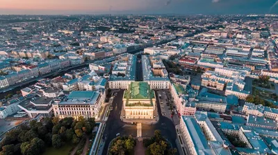 Санкт-Петербург с высоты птичьего полета.