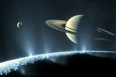 Saturn and Its Aurora (Hubble) | Webb