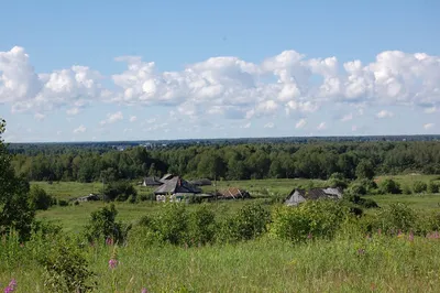 Село Седельниково и река Уй. Омская область - Фото