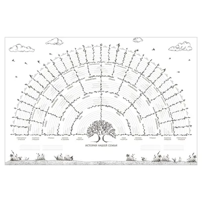 Красивое семейное древо рисунок - 62 фото