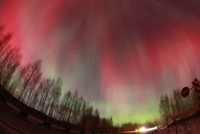 Северное сияние в Екатеринбурге - ЯПлакалъ