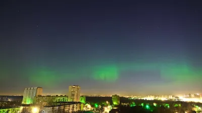 Северное сияние над Москвой | Moscow Aurora (17.03.2015) - YouTube