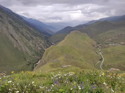 ⛰️⛰️⛰️ лето, Северный Кавказ, горная…» — создано в Шедевруме