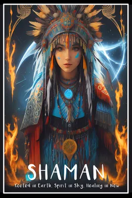 Wall Art Print | THE SHAMAN: Rooted in Earth, Spirit in Sky, Healing in Now  | Abposters.com