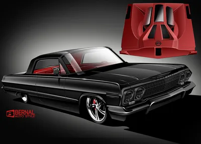 63 Chevrolet Impala Illustration :: Behance